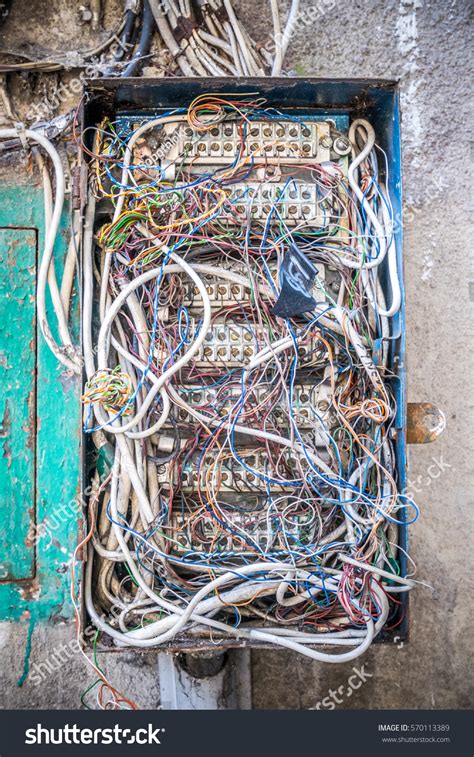 cleaning up old electrical box|cleaning a messy electrical box.